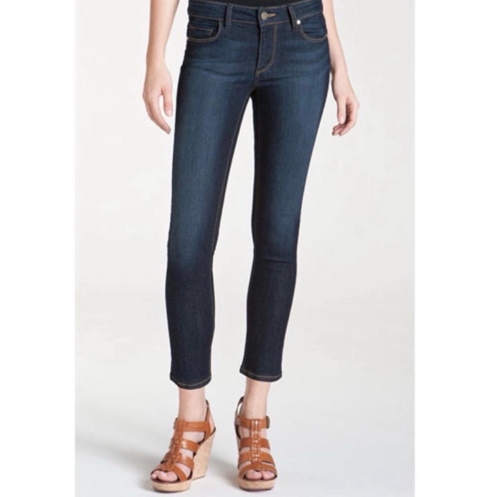 PAIGE Kylie Crop Dark Wash Jeans